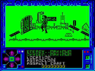 Astroclone screenshot 3 for ZX Spectrum